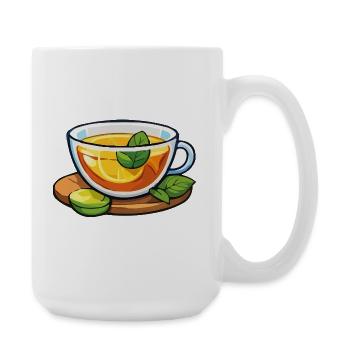Citrus tea with mint - Large Mug 440 ml - white - Right
