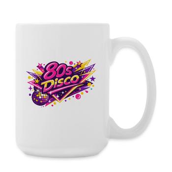 80s Disco Neon Fusion - Large Mug 440 ml - white - Right
