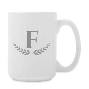 F - Große Tasse 440 ml - Weiß - Rechts