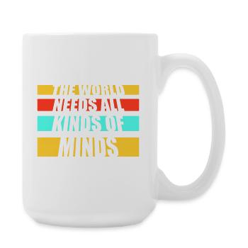 Le monde a besoin de toutes sortes d’esprits inspirants - Grande tasse 440 ml - blanc - Droite