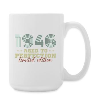 1946 Vintage Rétro Cadeau D'anniversaire - Grande tasse 440 ml - blanc - Droite