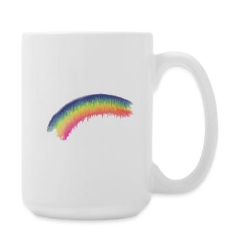 Rainbow Brush Sheet - Large Mug 440 ml - white - Right