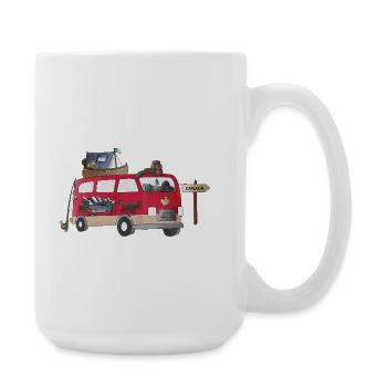 Into_Canada_Wild_Camper - Large Mug 440 ml - white - Right