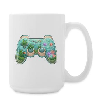 Ocean Controller - Cute Gaming Sticker - Large Mug 440 ml - white - Right
