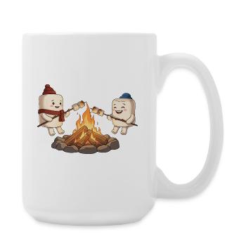 Amis de guimauves au feu de camp - Grande tasse 440 ml - blanc - Droite