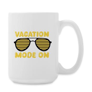 Vacation Mode On Retro - Große Tasse 440 ml - Weiß - Rechts