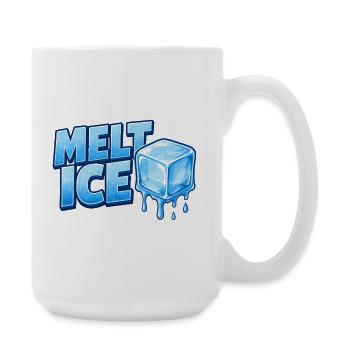 Faute de frappe des glaçons de glace fondu - Grande tasse 440 ml - blanc - Droite