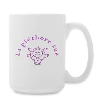 The plethora kills Violet - Large Mug 440 ml - white - Right