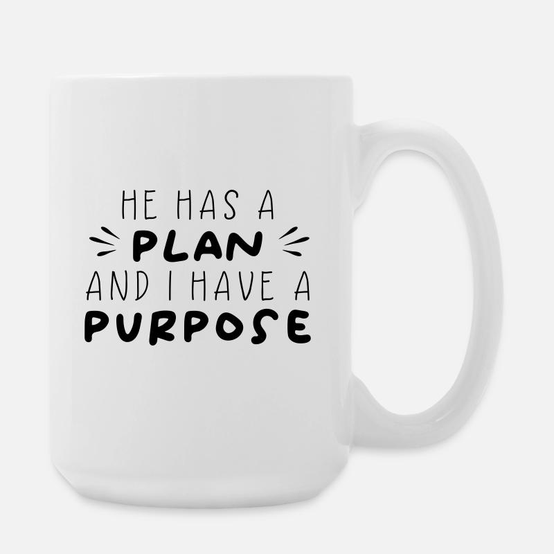 Plan & Purpose - Large Mug 440 ml - white