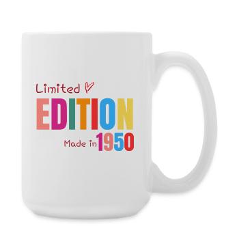 Limitierte Auflage Hergestellt 1950 - Große Tasse 440 ml - Weiß - Rechts