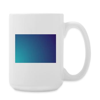 Circling cyan-violet gradient - Large Mug 440 ml - white - Right