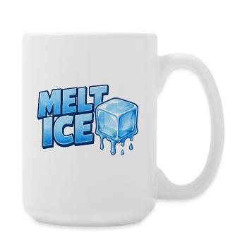 Schmelzendes Eis Cartoon Design - Große Tasse 440 ml - Weiß - Rechts
