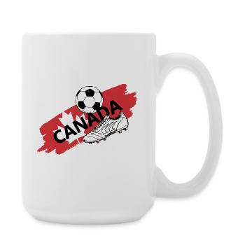Canada Football Maillot Supporter Canada Soccer - Grande tasse 440 ml - blanc - Droite