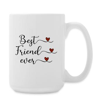 best friend - Large Mug 440 ml - white - Right