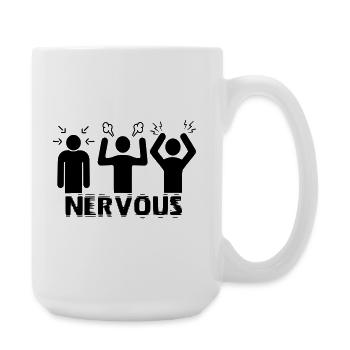 Nervous - Large Mug 440 ml - white - Right