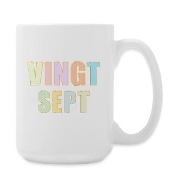 27e anniversaire - Vingt-Sept - Grande tasse 440 ml - blanc - Droite