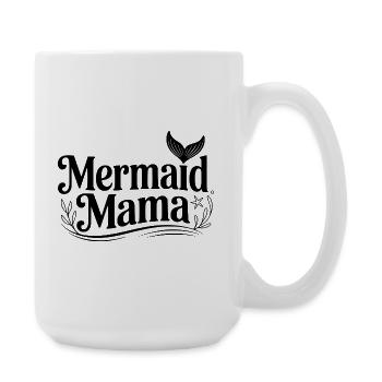 Maman Sirène - Grande tasse 440 ml - blanc - Droite