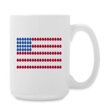 Éleveur Patriotique Troupeau de Coq Volaille USA Pride C - Grande tasse 440 ml - blanc - Droite