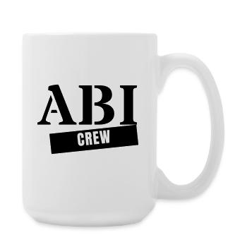 Abi Crew - Abitur Abschluss Jahrgang Abifahrt - Große Tasse 440 ml - Weiß - Rechts