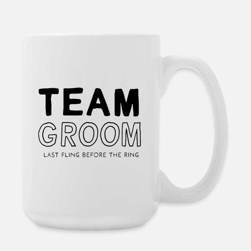 Team Groom - Large Mug 440 ml - white