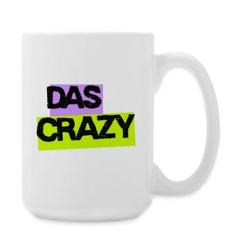 Das Crazy - Design mit Neon-Farben - Große Tasse 440 ml - Weiß - Rechts