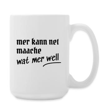 Cologne Saying Design Gift - Large Mug 440 ml - white - Right