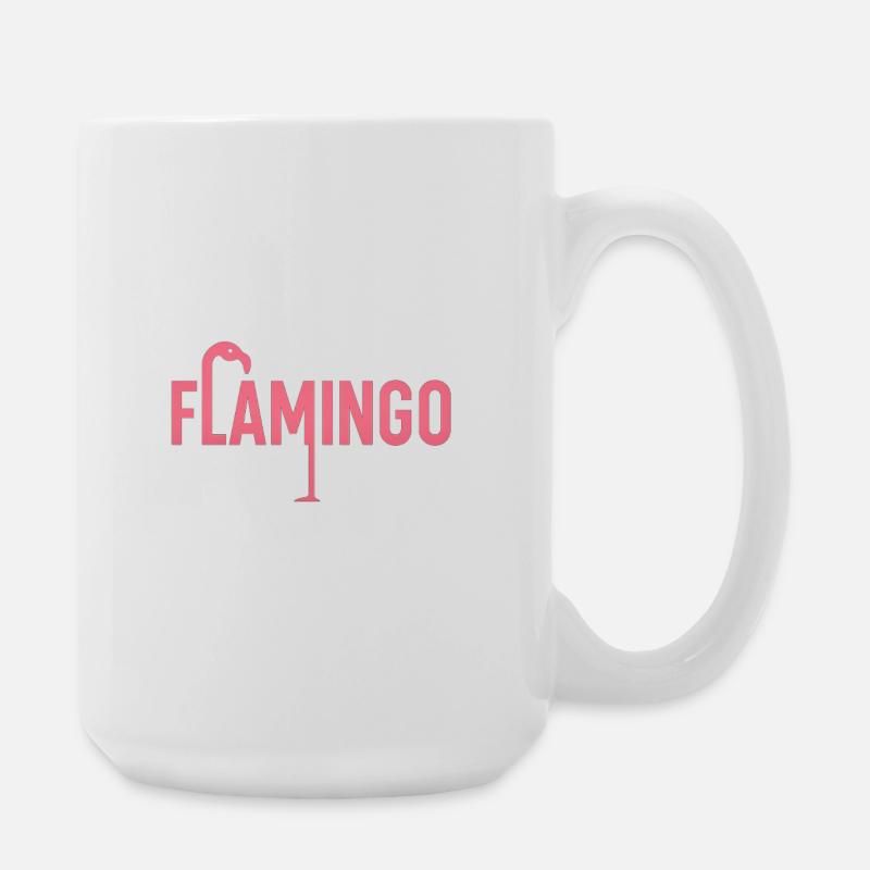 Flamingo - Große Tasse 440 ml - Weiß