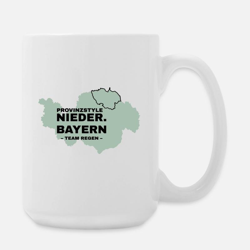 Basse-Bavière | PLUIE - Grande tasse 440 ml - blanc