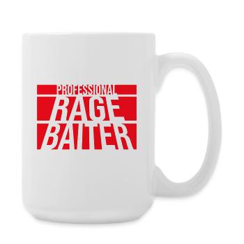 Professionnel Rage Baiter Troll Attention Fun - Grande tasse 440 ml - blanc - Droite