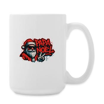 Père Noël Street Art Paix - Grande tasse 440 ml - blanc - Droite