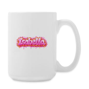 ISABELLA GRAFFITI NAME FOR PERFECT GIFT PRINTABLE  - Grande tasse 440 ml - blanc - Droite