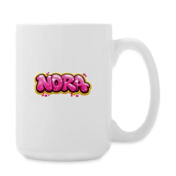 NORA GRAFFITI NAME FOR PERFECT GIFT PRINTABLE - Large Mug 440 ml - white - Right