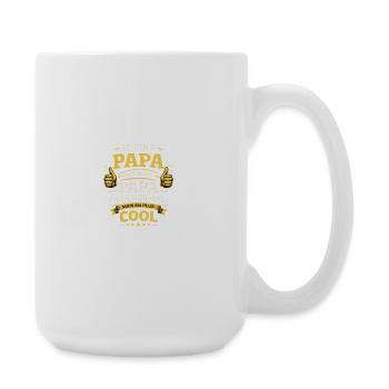 Normaler Vater, aber cooler - Große Tasse 440 ml - Weiß - Rechts