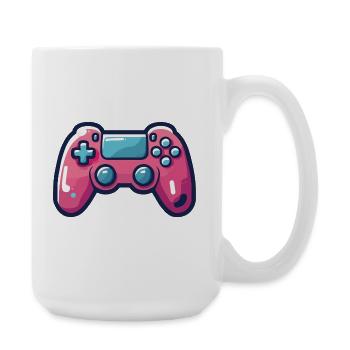 Gamer, Video Game Passion, Gamepad - Large Mug 440 ml - white - Right