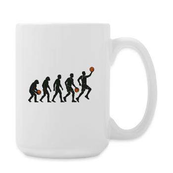 Entwicklung des Basketballspielers - Große Tasse 440 ml - Weiß - Rechts