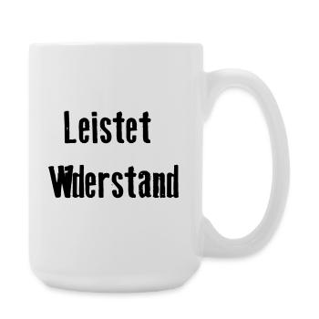 Leistet_wiederstand - Large Mug 440 ml - white - Right