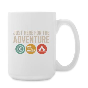 Just Here for the Adventure - Large Mug 440 ml - white - Right