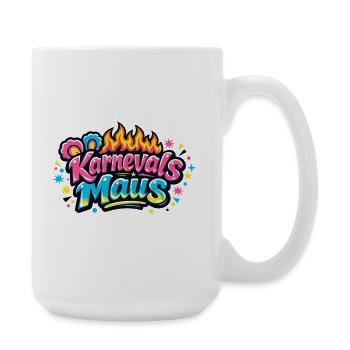 Karnevalsmaus Jeck - Kölle Alaaf Motiv - Große Tasse 440 ml - Weiß - Rechts