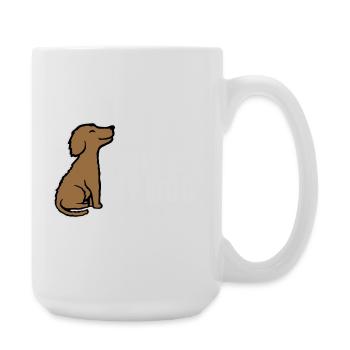 I Miss My Dog Dog Lover Dogs Love Joke Logo - Large Mug 440 ml - white - Right
