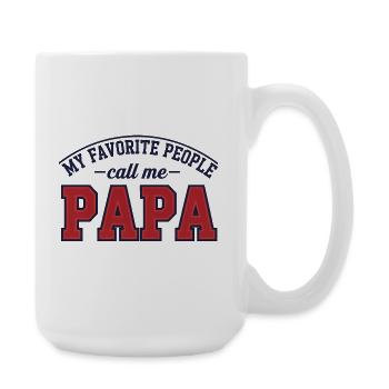 Papa - Grande tasse 440 ml - blanc - Droite