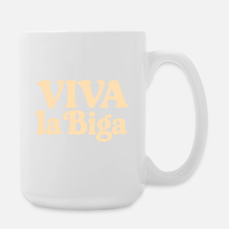 Viva la Biga - Es lebe der Vorteig! - Große Tasse 440 ml - Weiß