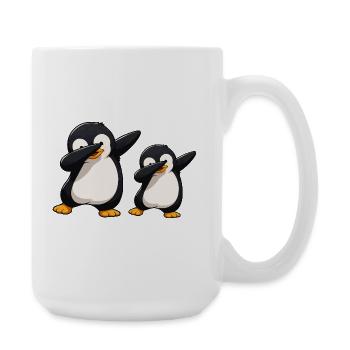 Pinguin Dab Duo - Große Tasse 440 ml - Weiß - Rechts