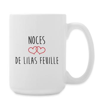 Noces de Lilas 63 ans de mariage - Grande tasse 440 ml - blanc - Droite