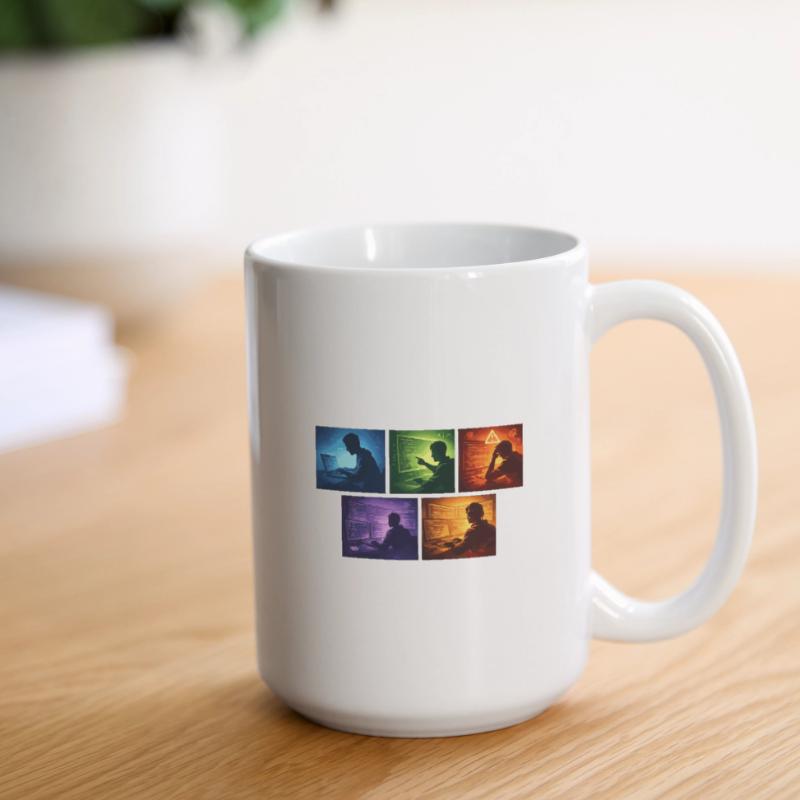 Ombre de code multi-écran Grande tasse 440 ml