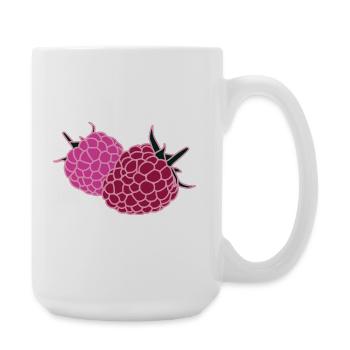 Pop Art du Duo Framboise - Grande tasse 440 ml - blanc - Droite