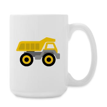 Dump truck - Large Mug 440 ml - white - Right