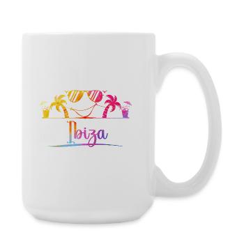Groove de plage tropicale - Grande tasse 440 ml - blanc - Droite