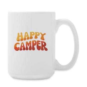 Happy Camper Gradient Text - Große Tasse 440 ml - Weiß - Rechts