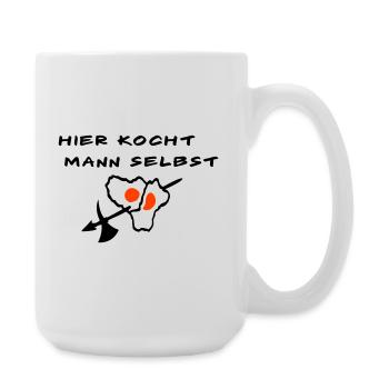 Koch - Große Tasse 440 ml - Weiß - Rechts
