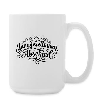 Junggesellinnenabschied Herz Jga - Große Tasse 440 ml - Weiß - Rechts